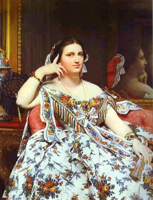 Jean Auguste Dominique Ingres Portrait of Madame Moitessier Sitting. oil painting image
